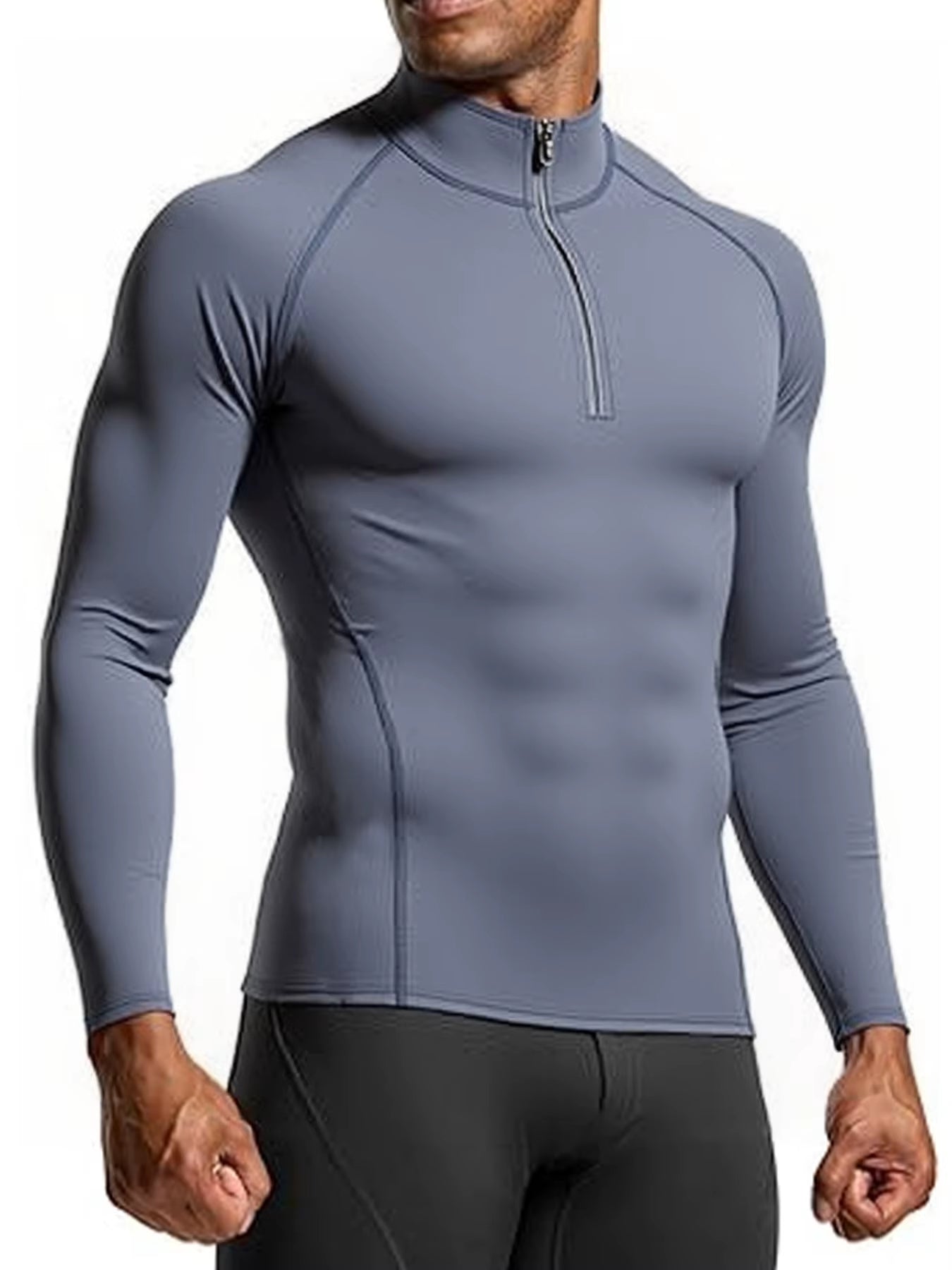 2025 New Men Sportswear Fitness Top Gym Shirts Quick-Drying Breathable Slim Long-Sleeved T-Shirt Running Training Clothes Autumn